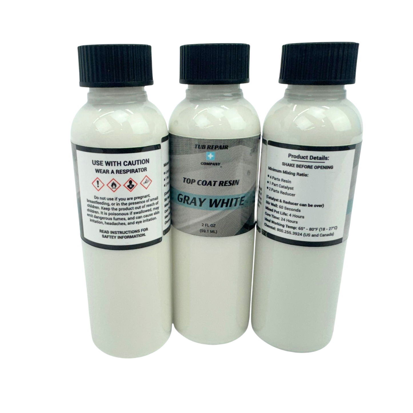 Gray White Paint Resin - 2oz