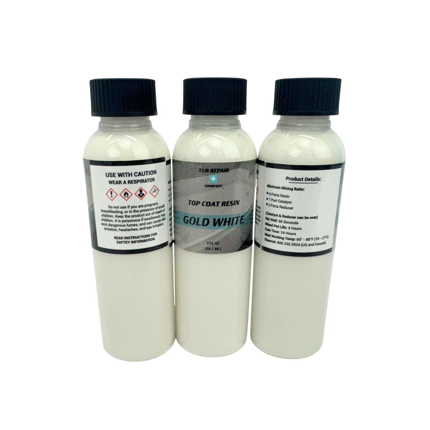 Gold White Paint Resin - 2oz