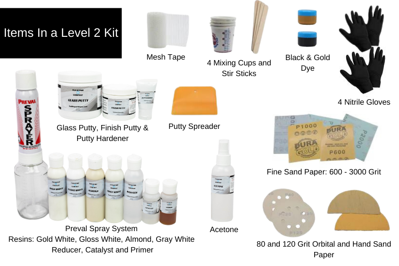 Large Wall Damage - Tub and Shower Repair Kit