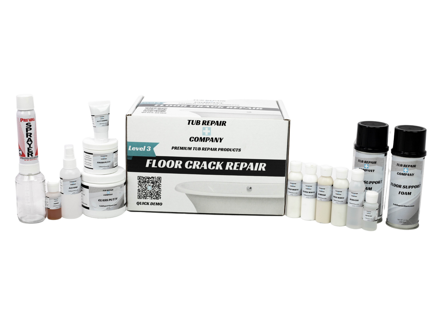 Floor Crack Repair - Tub and Shower Repair Kit