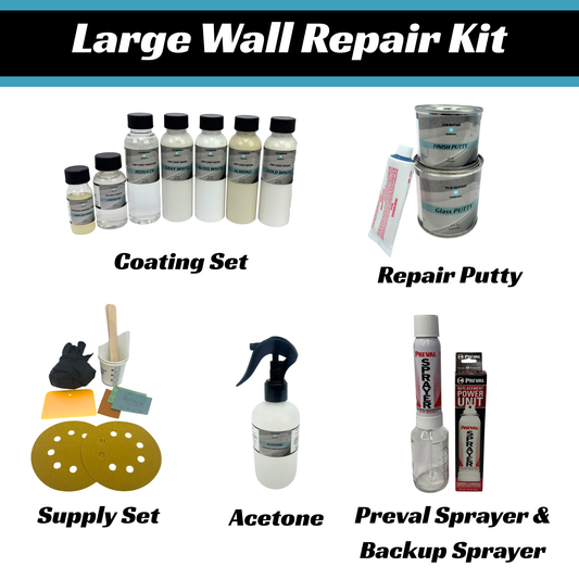Large Wall Damage - Tub and Shower Repair Kit