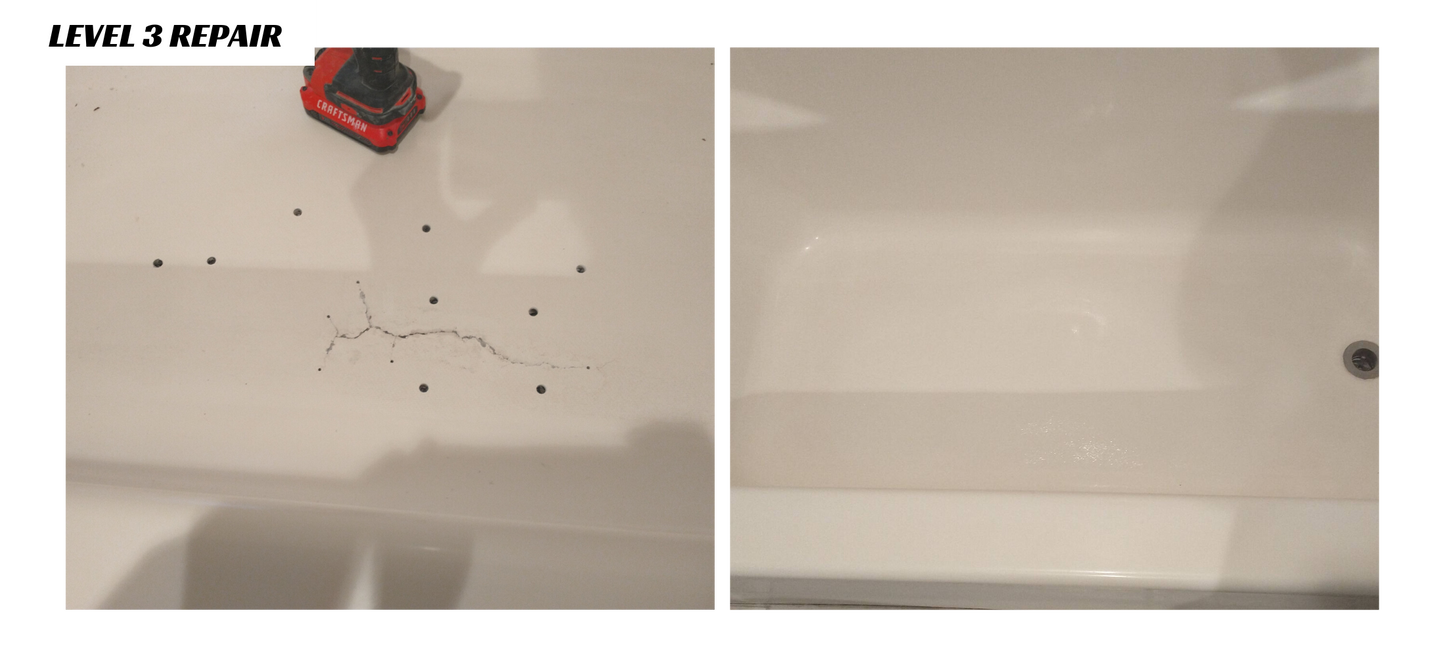 Floor Crack Repair - Tub and Shower Repair Kit