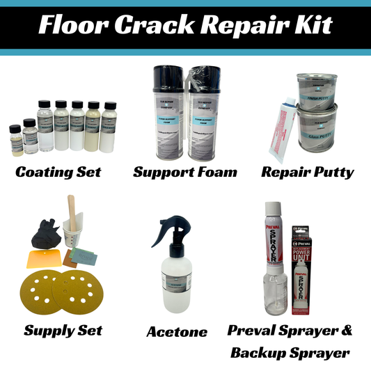 Floor Crack Repair - Tub and Shower Repair Kit