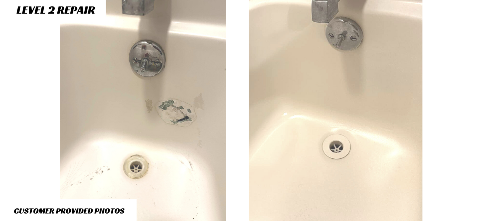 Tub Repair Company 1 Large Damage Bathtub Repair Kit