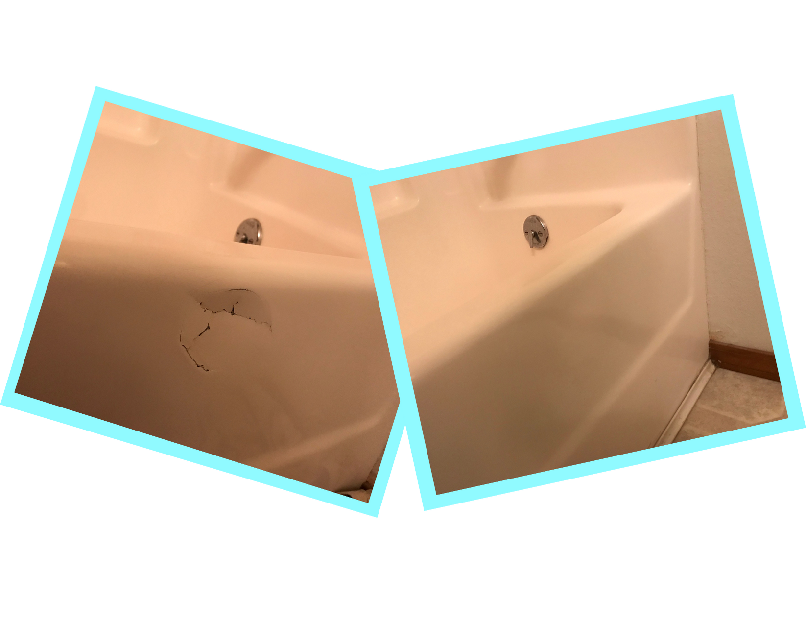 Tub Repair Company 1 Large Damage Bathtub Repair Kit